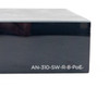 Araknis AN-310-SW-R-8-POE — close-up of right side of chassis showing model number label AN-310-SW-R-8-PoE