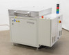 P. Energy L036LAB laminator — top view showing heating element access and vacuum chamber configuration