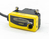 Banner QS30D sensor rear view showing M30 threaded barrel and Banner Engineering logo on yellow housing