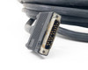 IBM 21F5061 cable male connector end showing approximately 20-pin D-sub style plug with surface oxidation
