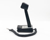 Shure Brothers XTBM694EF desktop microphone left-side profile view showing neck and base with coiled cable