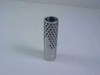 Danley 6-2511-82 ball bearing cage, 25mm ID x 110mm L — angled front view showing spiral-pattern steel balls in aluminum alloy body