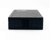 Araknis AN-110-SW-R-8 8-Port Gigabit Unmanaged Switch – front-left angle view showing Araknis Networks branding and OvrC logo