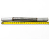KF40 stainless steel bellows vacuum hose 24 inch overall length – full side view showing flexible corrugated bellows section and straight hose ends