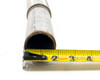KF40 bellows hose – close-up of opposite hose end outer diameter measured at approximately 2 inches, surface shows light scuffing and oxidation
