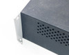 Hiden ESPION – rear corner detail showing rack mounting ear and ventilation hole pattern on side panel
