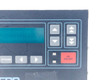 RFPP RF5S rear panel upper right close-up showing RF OUT N-type connector, CEX connectors, J1, and 198-240VAC IEC power inlet with NMB fan visible