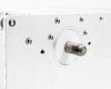 Advanced Energy Navigator II RF Match Network – side panel view showing output coaxial connector stub and chassis hardware