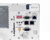 Advanced Energy Navigator II 3155999-175 – close-up of rear I/O panel showing Configuration DIP switch, Host J1, EtherCAT Act/In/Link ports, Service Ethernet Out/Link/Error, Power/Tuned/Fault LEDs