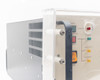 Glassman PS/PK003R1.3 left-side view with plexiglass safety cover showing front panel controls and side ventilation