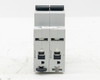 Moeller FAZ-C6/2 circuit breaker – top terminal view showing dual wire entry points