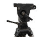 Bogen Manfrotto 3050 fluid head front view showing tilt lock handle and missing plate mount
