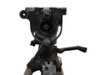 Bogen Manfrotto 3050 fluid head rear view showing tilt mechanism and pan adjustment knob