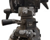 Bogen 3050 model label visible on fluid head body with pan handle and cradle detail
