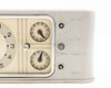 GE Hotpoint 3T38AAA1 Type T-38 Range Timer – right-side closeup showing two sub-dials and Start, Timer On, Push Timer Off, Timer Off control labels