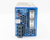 Omron S8VM-30024C power supply — side panel view showing V.ADJ potentiometer, DC ON indicator, EF indicator, and product label