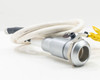 ERA.3Y.260.CZZ integrated microswitch with yellow lead wire attached to connector assembly