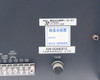 Takasago BWS 40-15 rear panel lower section showing inspection label, serial number barcode, fuse holder, and terminal block