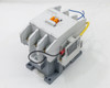 Omron J7L-50 contactor front face showing coil and main terminals