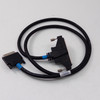 National Instruments NI0892080 DAQ cable – alternate full-length view showing 100-pin connector with thumbscrew posts and cable label