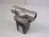 Burkert 454412N Model 290 2/2-Way Solenoid Valve — 3/4 NPT stainless steel body, angled left view showing solenoid coil housing and inlet port