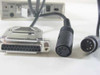 Percon Series 20 included interface cable detail showing DB-25 female connector with round DIN-style wand connector