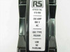RS Components 415-092 label detail showing Stock No. 415-092, 200 AMP, 660V AC, GEC Type RS200H, B2 Fuselink