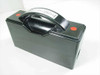 RS Components 415-092 BS88 B2 Fuseholder – top and front view of black housing with carry handle and red side indicators