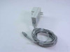 Hayes 3123US Personal Modem 2400plus — side view showing US AC plug prongs and full cable length