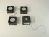 Lot of 4 DC cooling fans — three Papst and one Mair-Rotron axial fans shown together on white surface