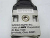 Warren Rupp Filter Regulator 1.0MPa 145 PSIG Max 020-046-000