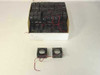 Box lot of Comair Rotron Flight II DC 24V cooling fans with two representative units displayed in front