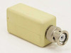 Fibronics FM040-RJMA-7 adapter – rear/side view showing BNC male connector end of the adapter body