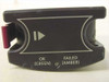 GE C2297 cooling fan – front face close-up showing directional arrow symbol and OK (Green) / Failed (Amber) LED indicator labels