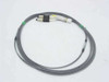 Avaya ML2LC-SC-15 duplex LC to SC multimode fiber optic cable, 4.6m gray jacket, coiled view showing both connector ends