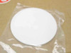 Kyocera 509709 3-inch ceramic support substrate — single white circular disc in clear poly bag, showing smooth surface and round profile