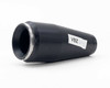 VBZ-0058 6.6X objective lens – right side view showing conical black aluminum body with label and threaded mount end