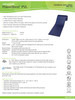 Uni-Solar PowerBond PVL-136 technical data sheet showing rated power 136Wp performance and construction specifications