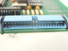 Semitool 14863B MTR Interface PCB — close-up of blue 40-pin IDC ribbon connector with gold contacts