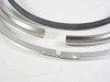Balzers BP-226-106-T DN 160 ISO O-ring seal kit close-up showing metal housing ring ends with spring clip and elastomer O-ring detail