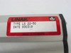 Close-up of Linak LS 22-50 label showing type, date code 930319, and Made in Denmark marking