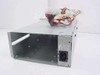 Delta RPS-350 D PSU housing – rear/side view showing IEC AC inlet, open drive bay area, and power cable harness