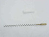 Cigarette Easy Roller metal auger retrofit kit — auger and nylon cap fully separated, full length of metal spiral auger visible