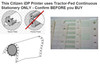 Citizen iDP3535 tractor feed vs friction feed comparison diagram – continuous stationery with sprocket holes required