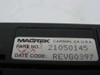 MagTek 21050145 label showing part number, brand, Carson CA USA, and date code REVG0397