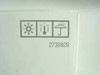 Gestetner 2730920 box side panel showing part number and storage condition icons (temperature 35C/95F, protect from sunlight and moisture)