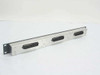 Clear Signal 24-Port Modular Patch Panel – rear view showing three Telco 50-pin Amphenol connectors on brushed metal chassis