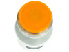 Top view of Balzers VW 4 KF-40 fitting showing orange dust cap embossed with BALZERS and KF-40 marking