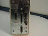 Hughes LAN Systems ProBridge 8033 – rear panel showing ARL Ethernet AUI port, Ethernet D AUI port, AUX DB-15 port, DC Power connector, UL/CSA marks, and Made in USA label