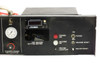 CRD-1410-DF right panel section showing Omega CN310 temperature controller display, Top/Bottom Heater label, Power On, Machine On indicators and reset buttons